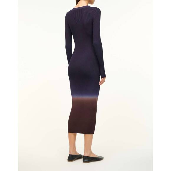 NEW STAUD shoko sweater dress in twilight dip dye - Picture 3 of 5